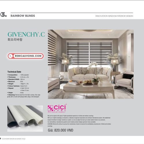 Rèm Cầu Vồng GivenchyC Cici Home