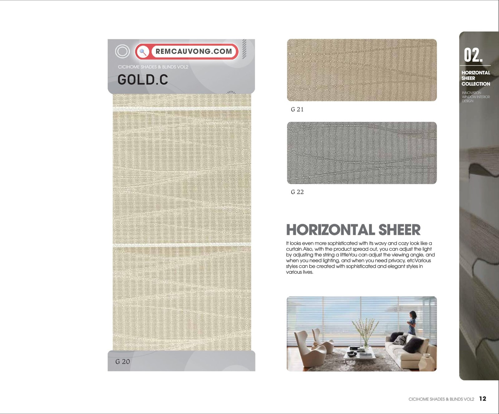 Rèm Cầu Vồng GoldC Cici Home