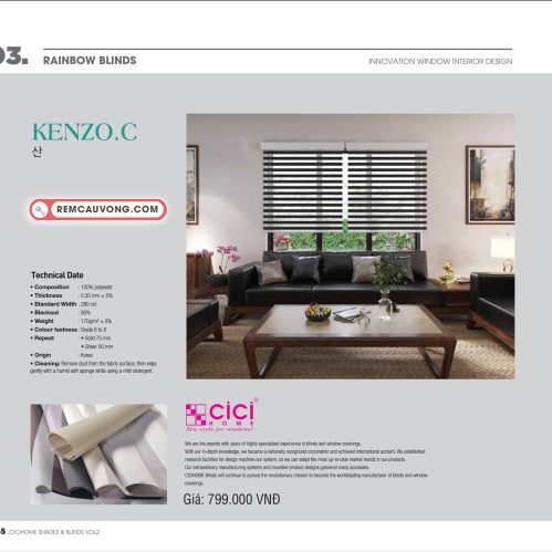 Rèm Cầu Vồng KenzoC Cici Home