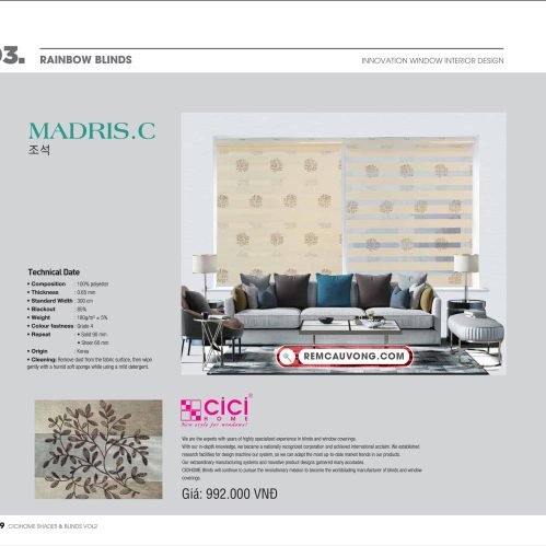Rèm Cầu Vồng MadrisC Cici Home