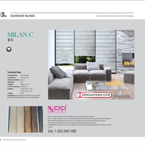 Rèm Cầu Vồng MilanC Cici Home