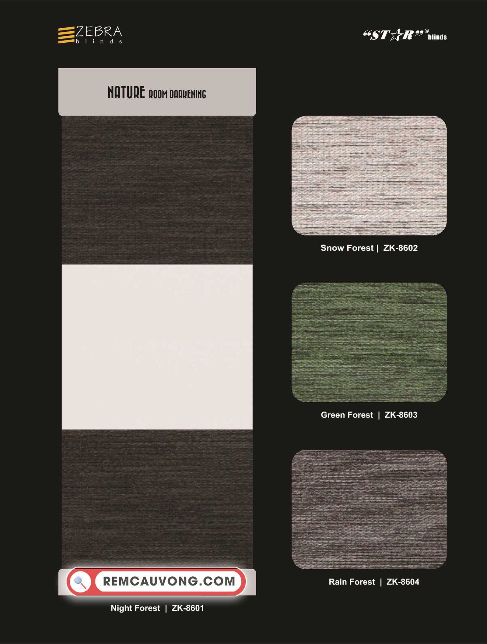 Rèm Cầu Vồng Nature Star Blinds