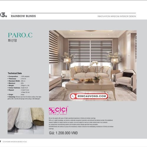 Rèm Cầu Vồng ParoC Cici Home
