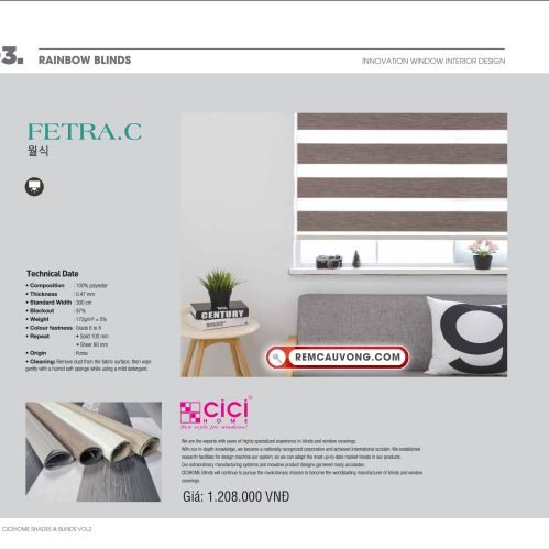 Rèm Cầu Vồng PetraC Cici Home