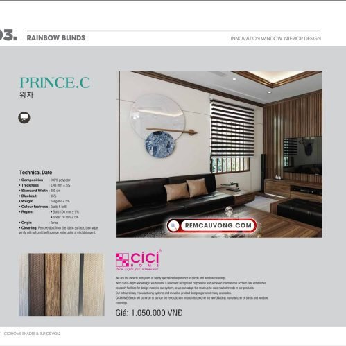 Rèm Cầu Vồng PrinceC Cici Home