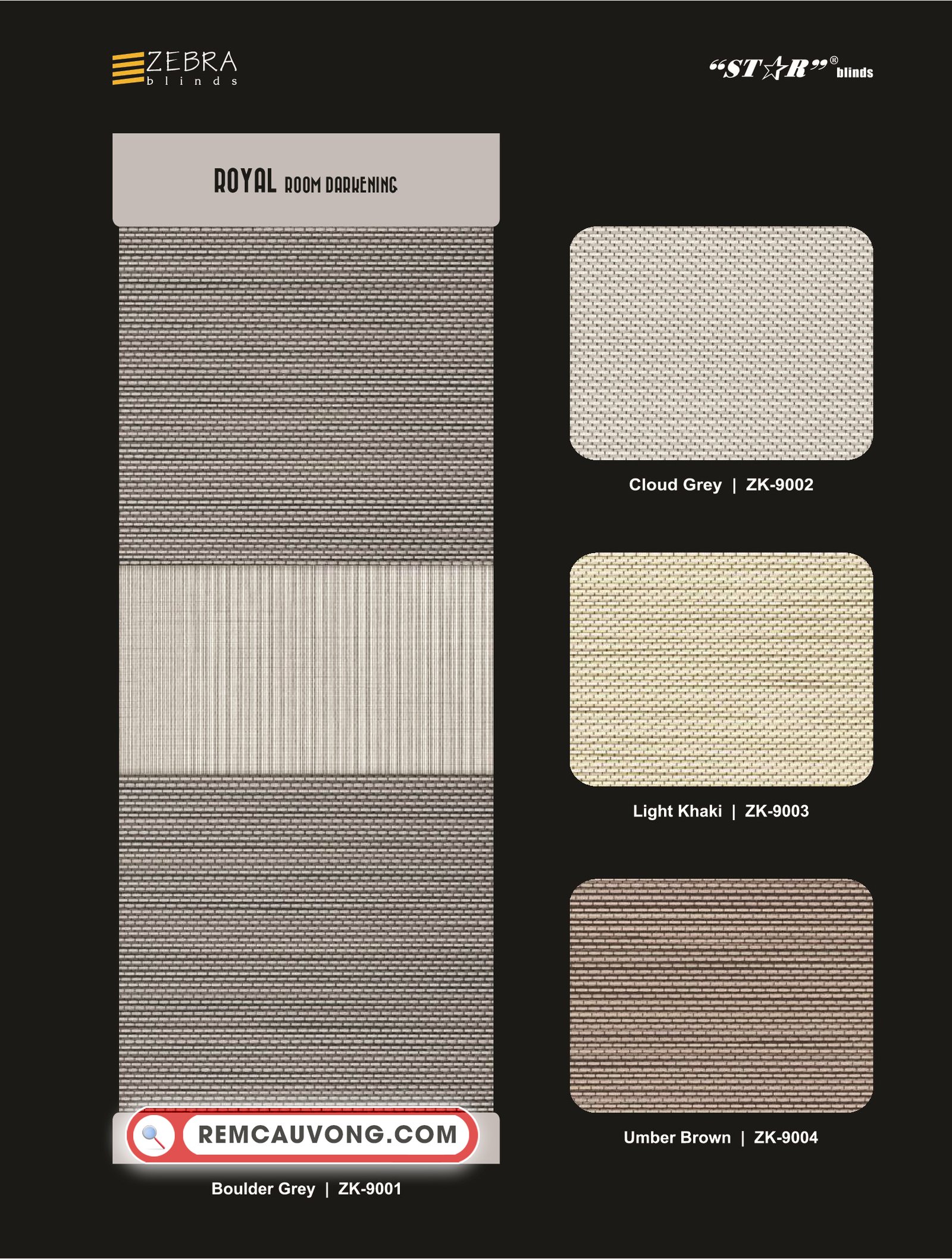 Rèm Cầu Vồng Royal Star Blinds