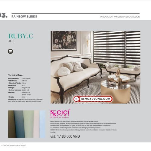 Rèm Cầu Vồng RubyC Cici Home