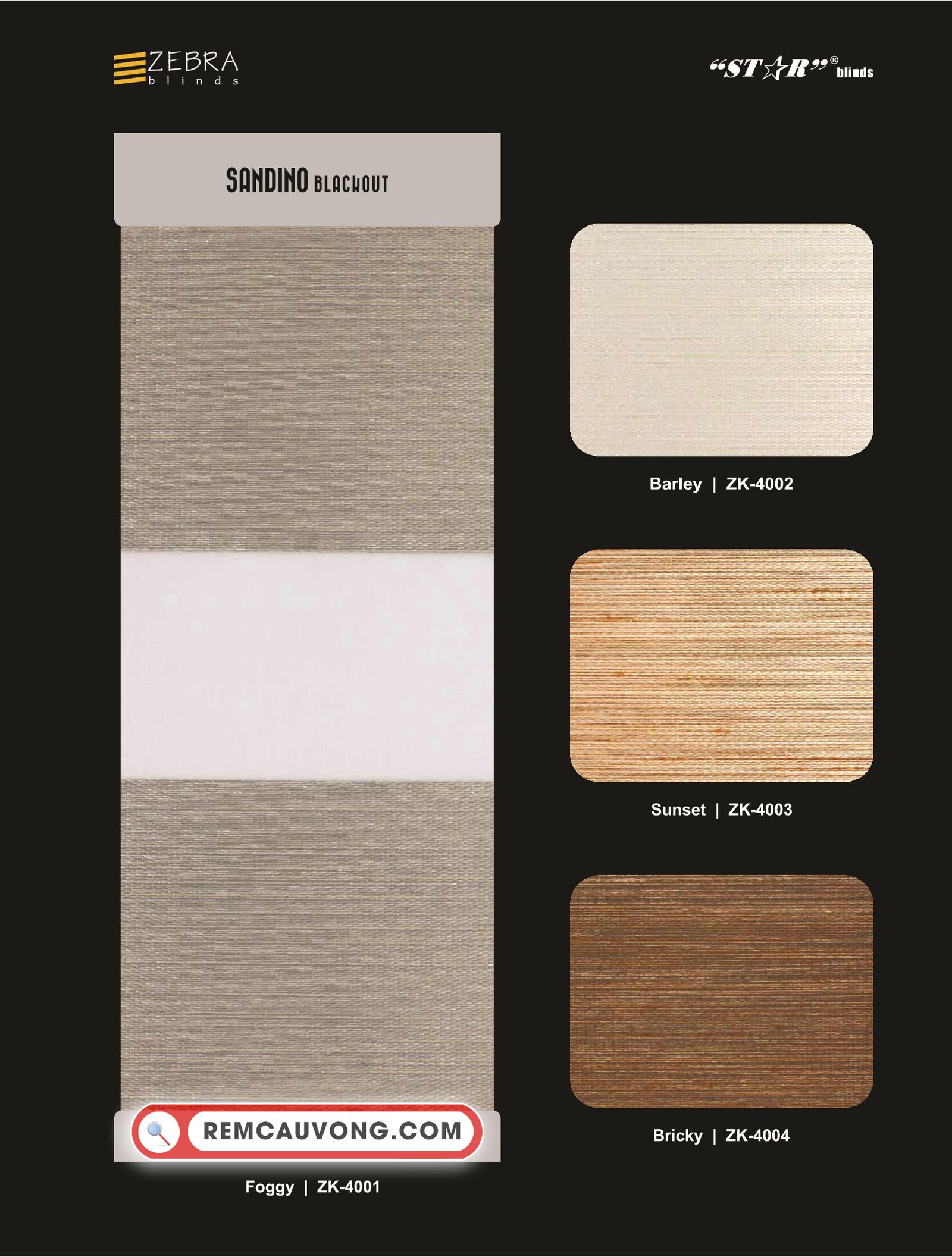 Rèm Cầu Vồng Sandino Star Blinds