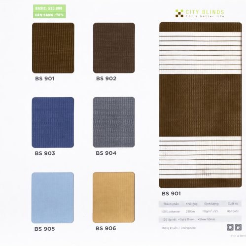 Rèm Cầu Vồng Basic City Blinds