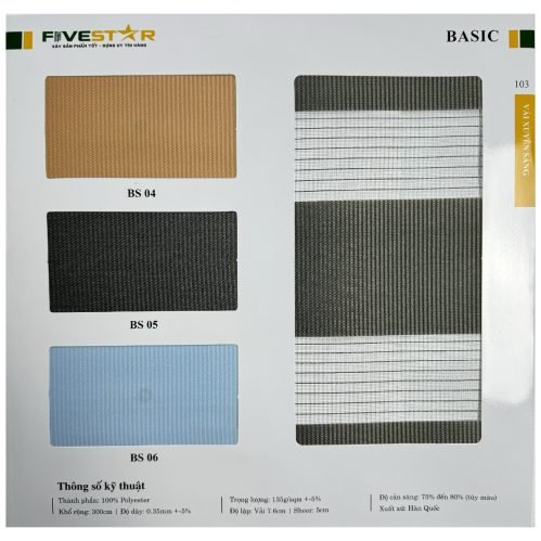 Rèm Cầu Vồng Basic Fivestar 1
