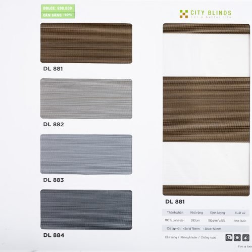 Rèm Cầu Vồng Dolce City Blinds