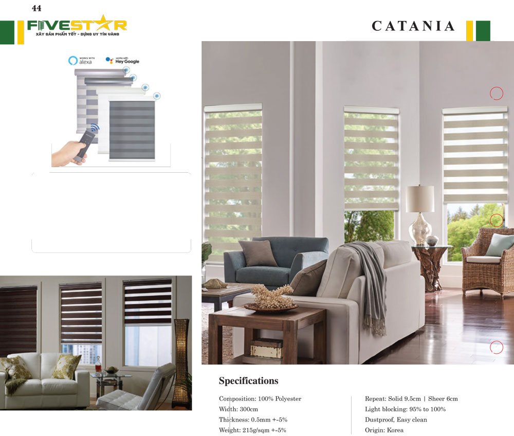 Rèm Cầu Vồng Fivestar Catania