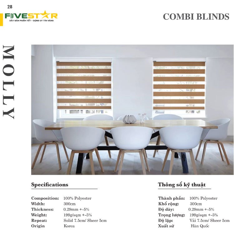 Rèm Cầu Vồng Fivestar Molly