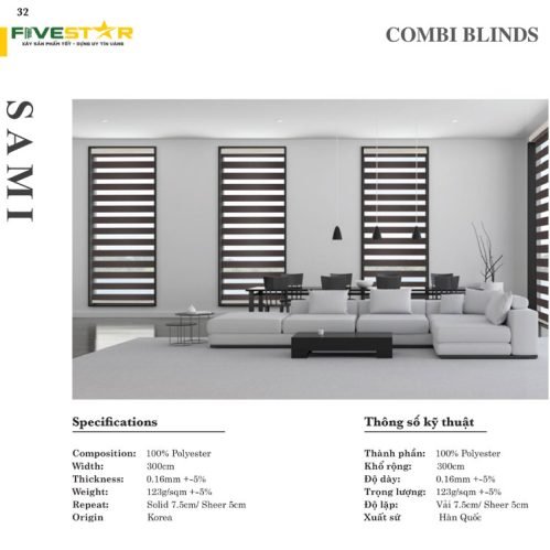 Rèm Cầu Vồng Fivestar Sami
