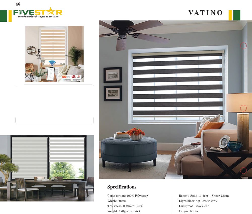 Rèm Cầu Vồng Fivestar Vatino
