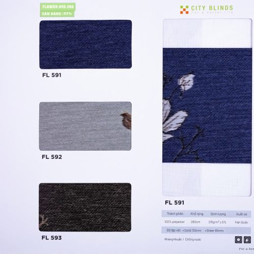 Rèm Cầu Vồng Flower City Blinds