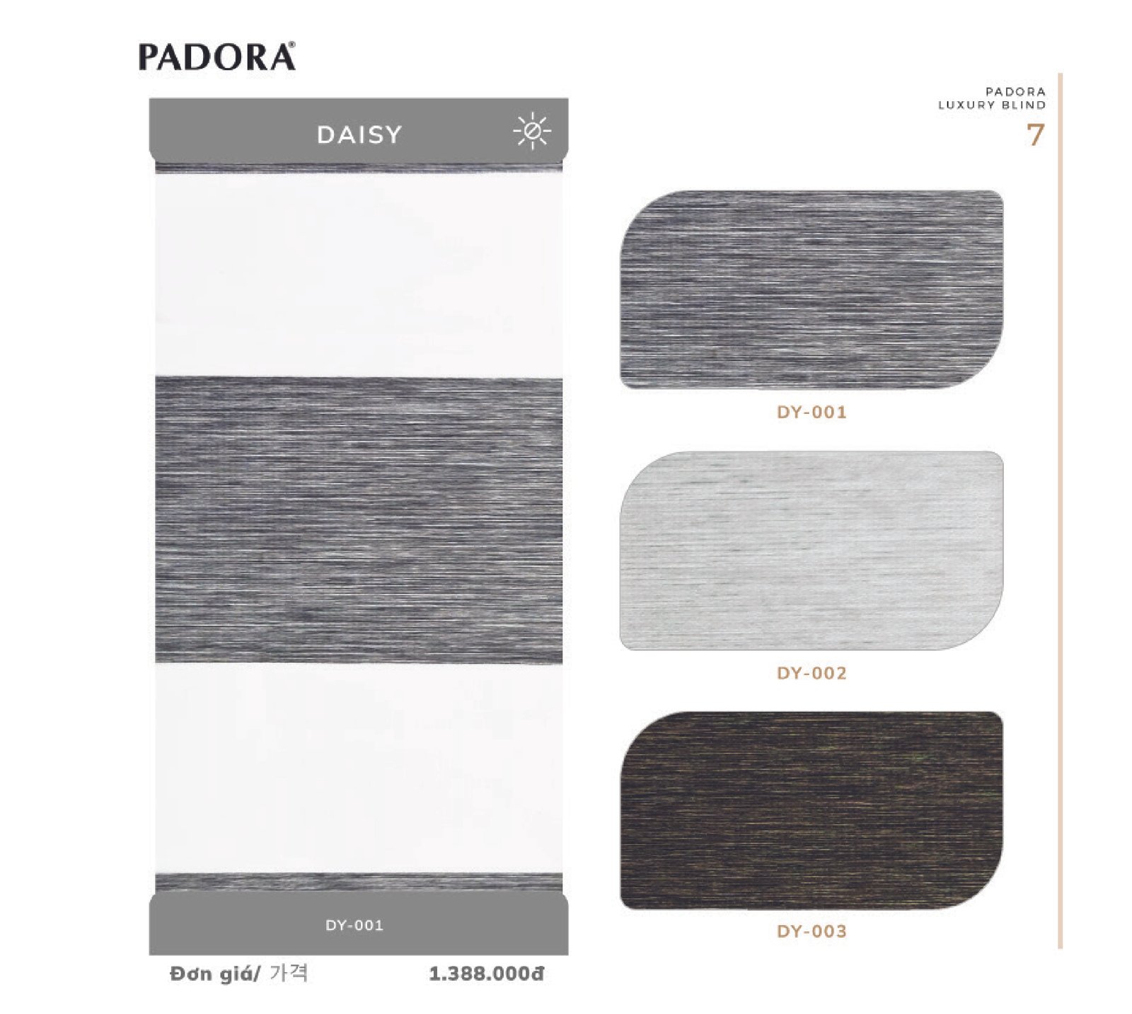 Rèm Cầu Vồng Padora Daisy