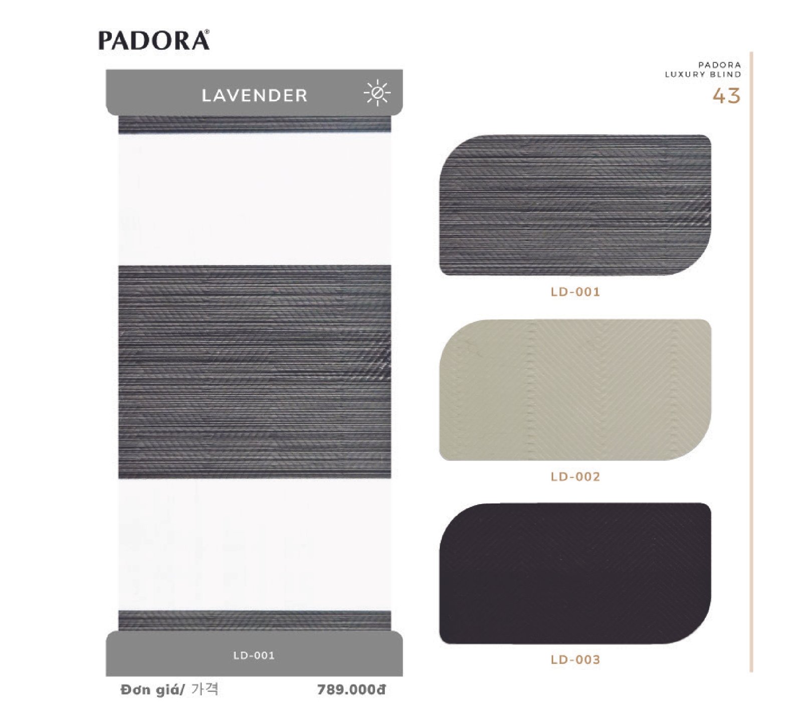 Rèm Cầu Vồng Padora Mã sản phẩm Lavende