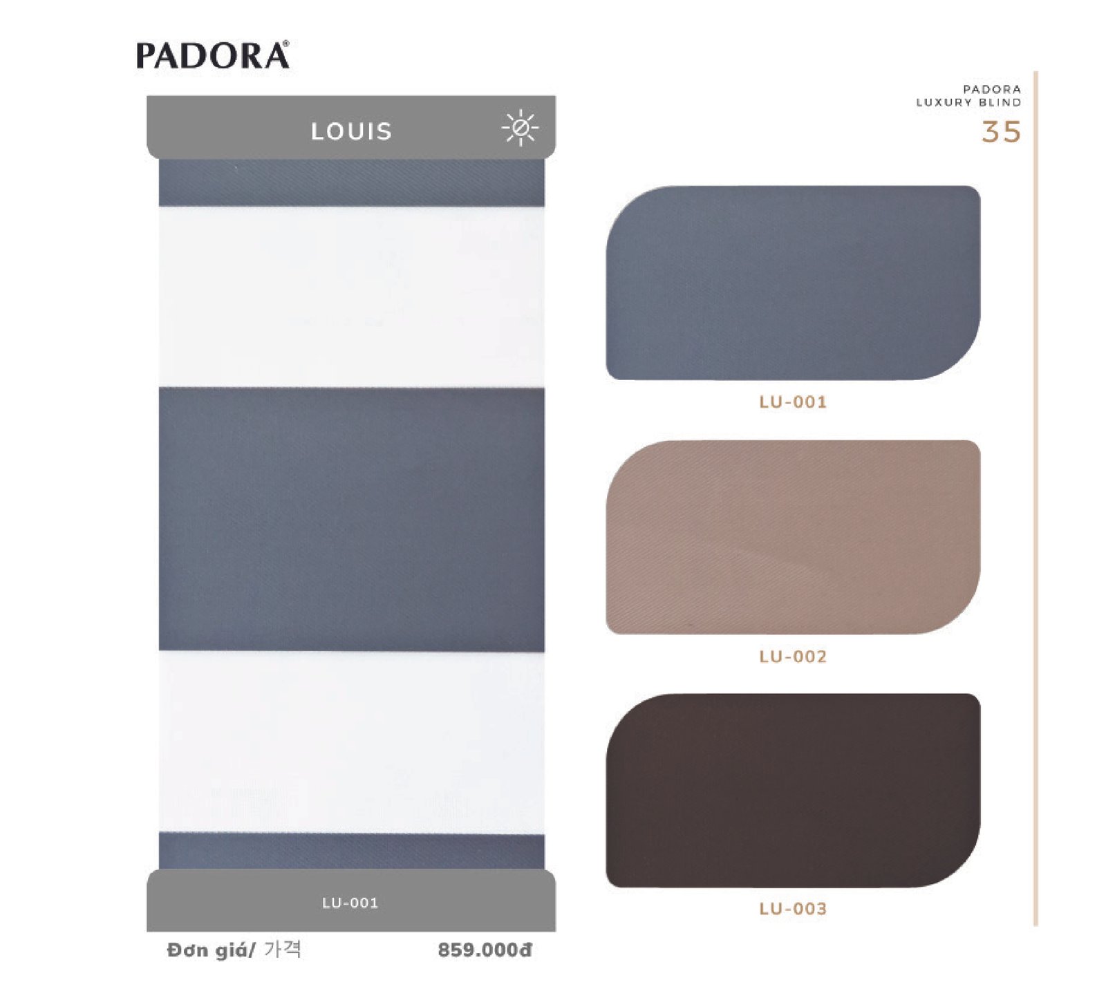 Rèm Cầu Vồng Padora Mã sản phẩm Louis