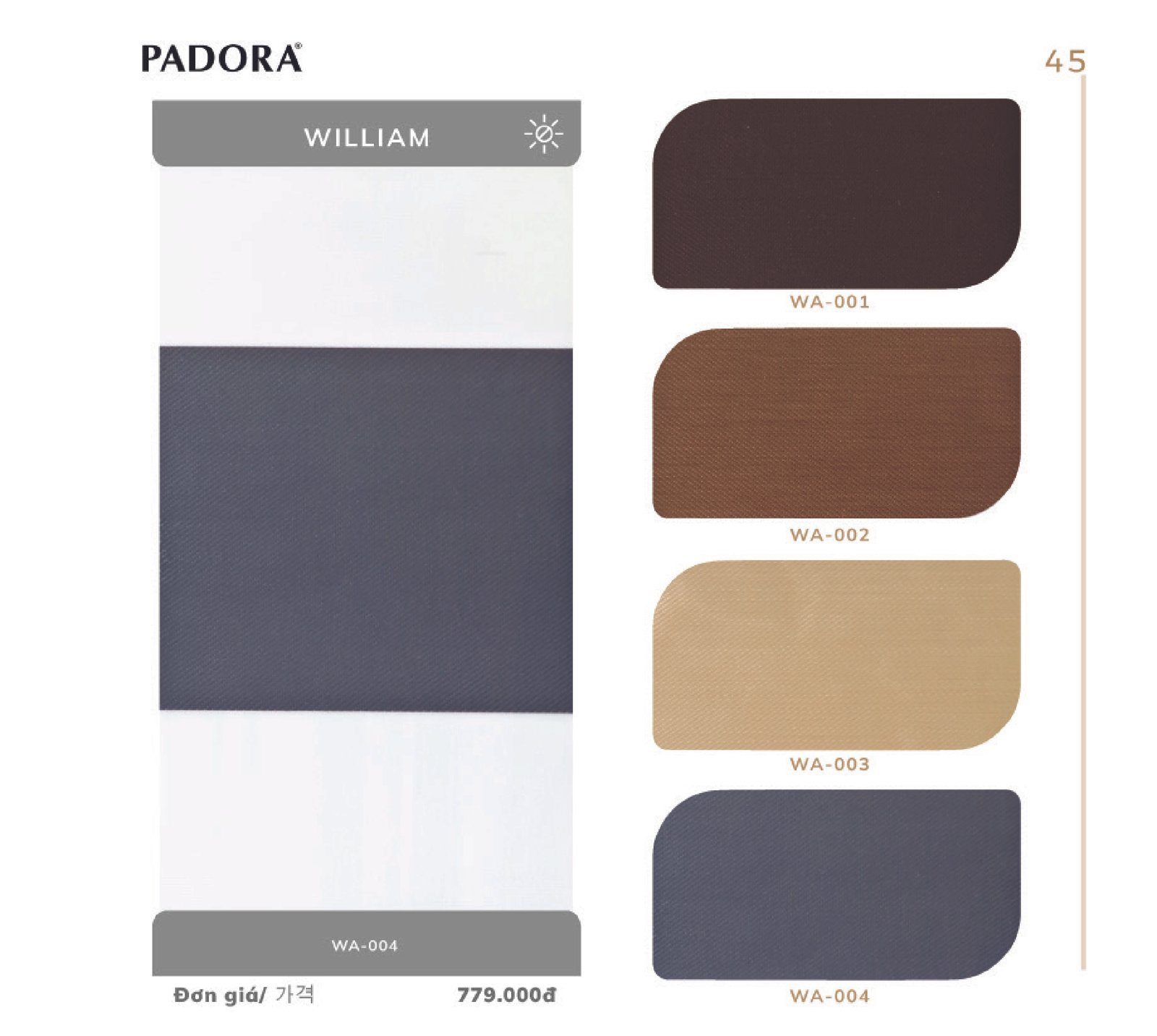 Rèm Cầu Vồng Padora Mã sản phẩm William