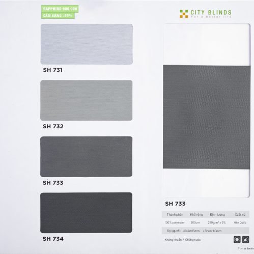 Rèm Cầu Vồng Saphire City Blinds