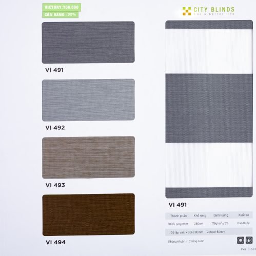 Rèm Cầu Vồng Victory City Blinds