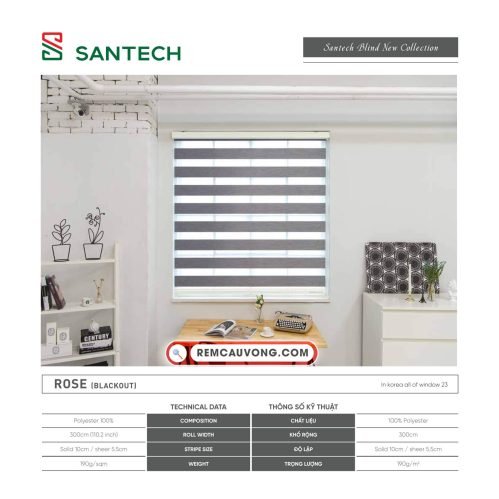 Hình ảnh Rèm Cầu Vồng Santech Rose
