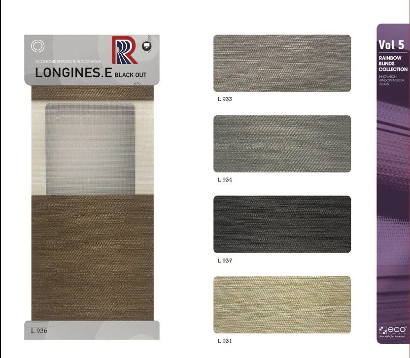 Rèm Cầu Vồng Ecohome Bảng Màu Longines E