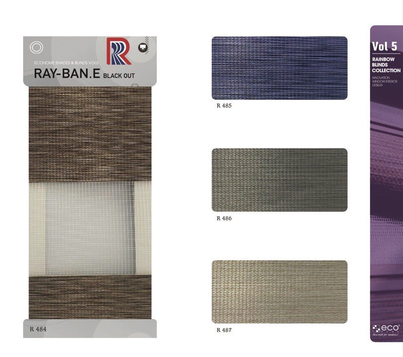 Rèm Cầu Vồng Ecohome Bảng Màu Ray Ban E