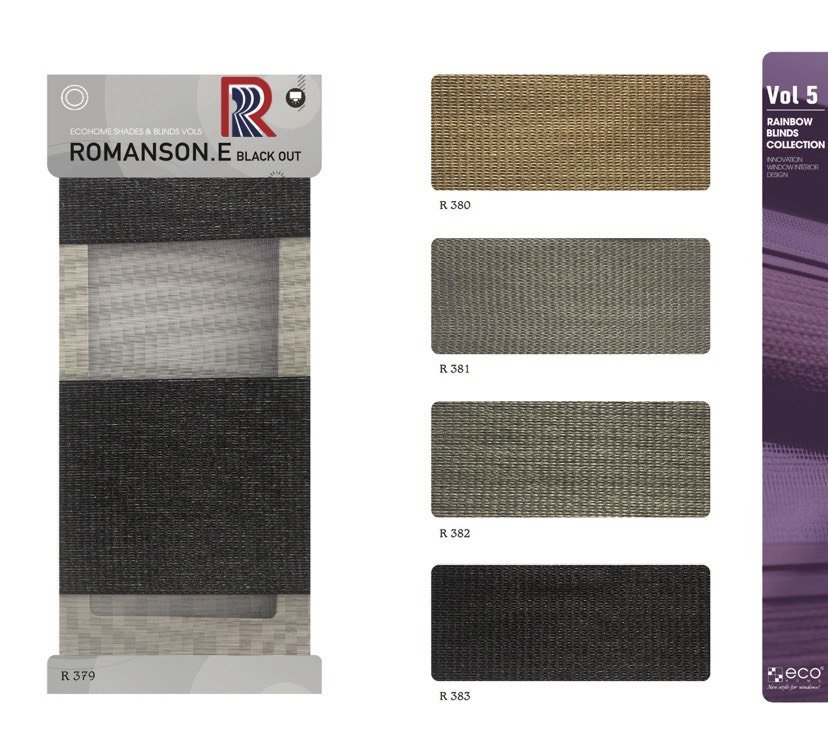 Rèm Cầu Vồng Ecohome Bảng Màu Romanson E