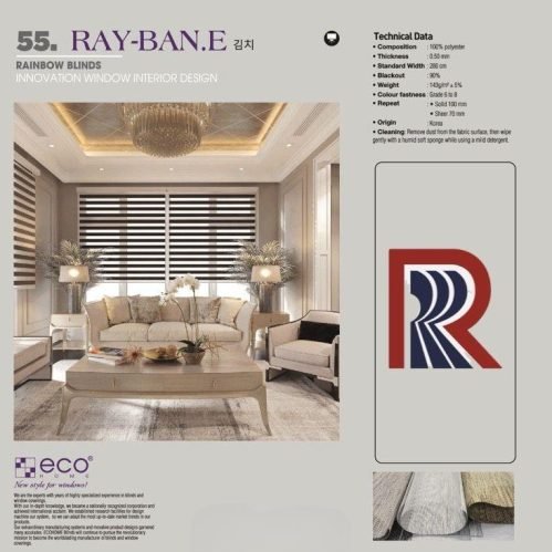 Rèm Cầu Vồng Ecohome Ray Ban E