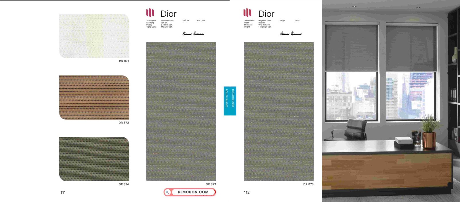 Rèm Cuốn Modero Dior
