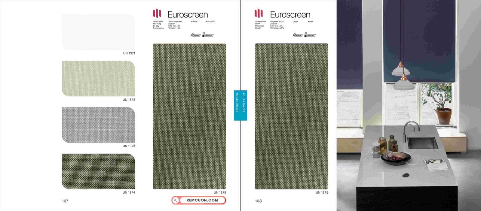 Rèm Cuốn Modero Euroscreen