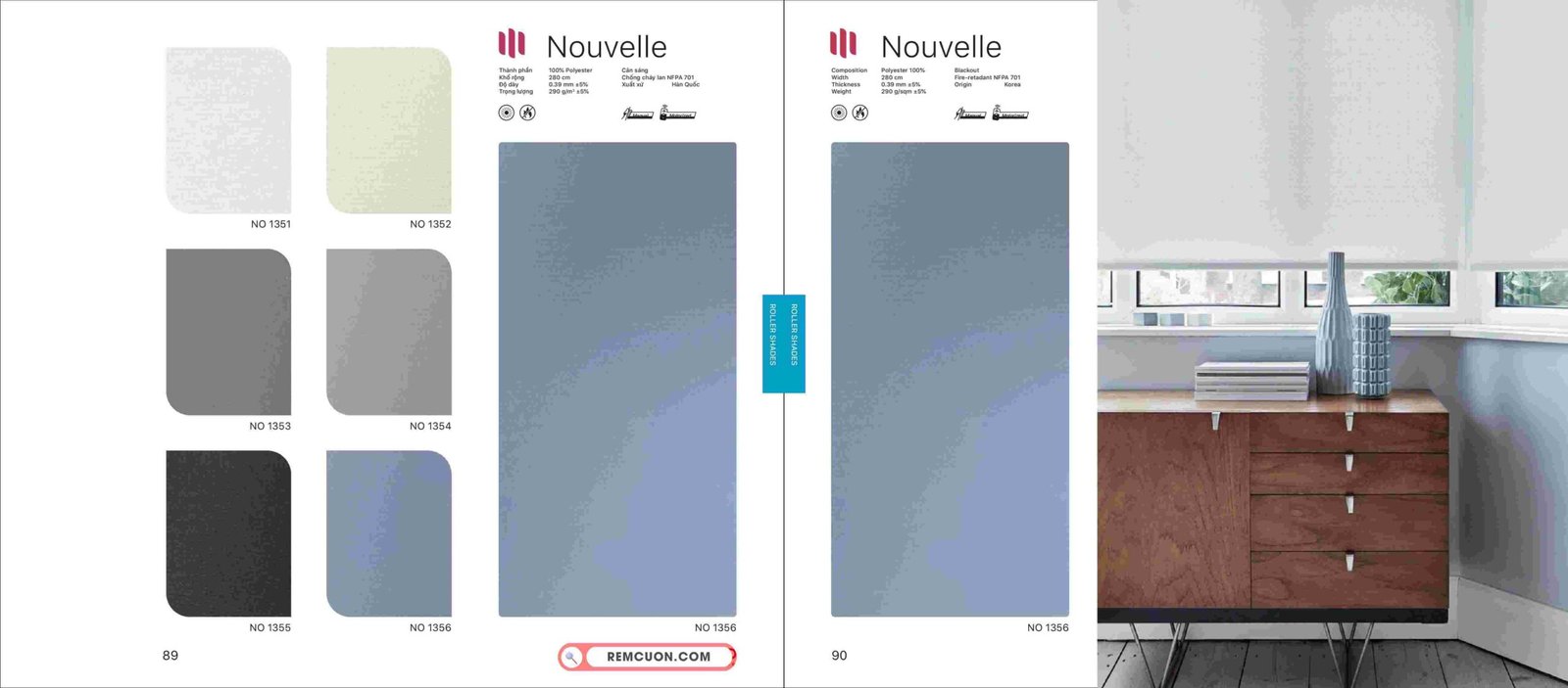 Rèm Cuốn Modero Nouvelle