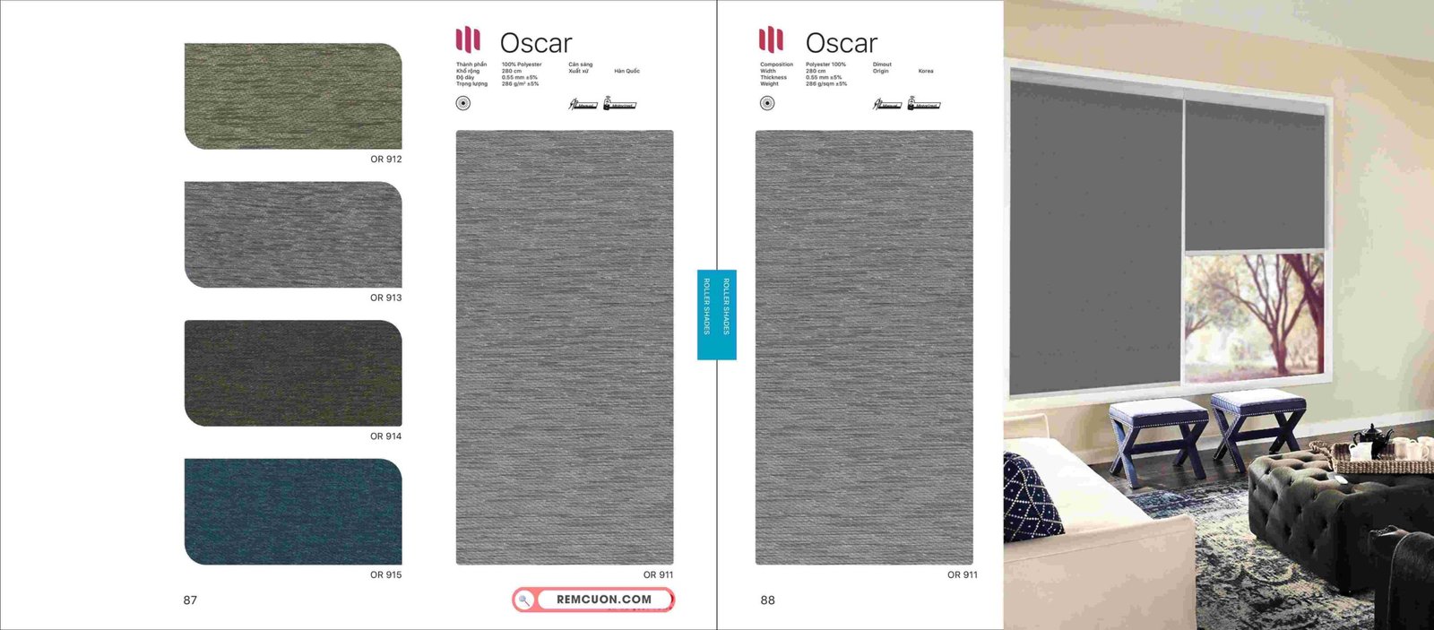 Rèm Cuốn Modero Oscar