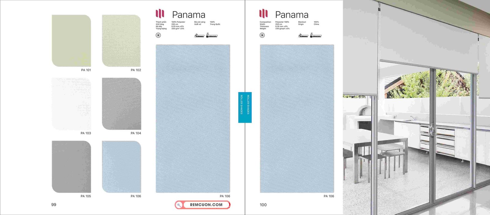 Rèm Cuốn Modero Panama