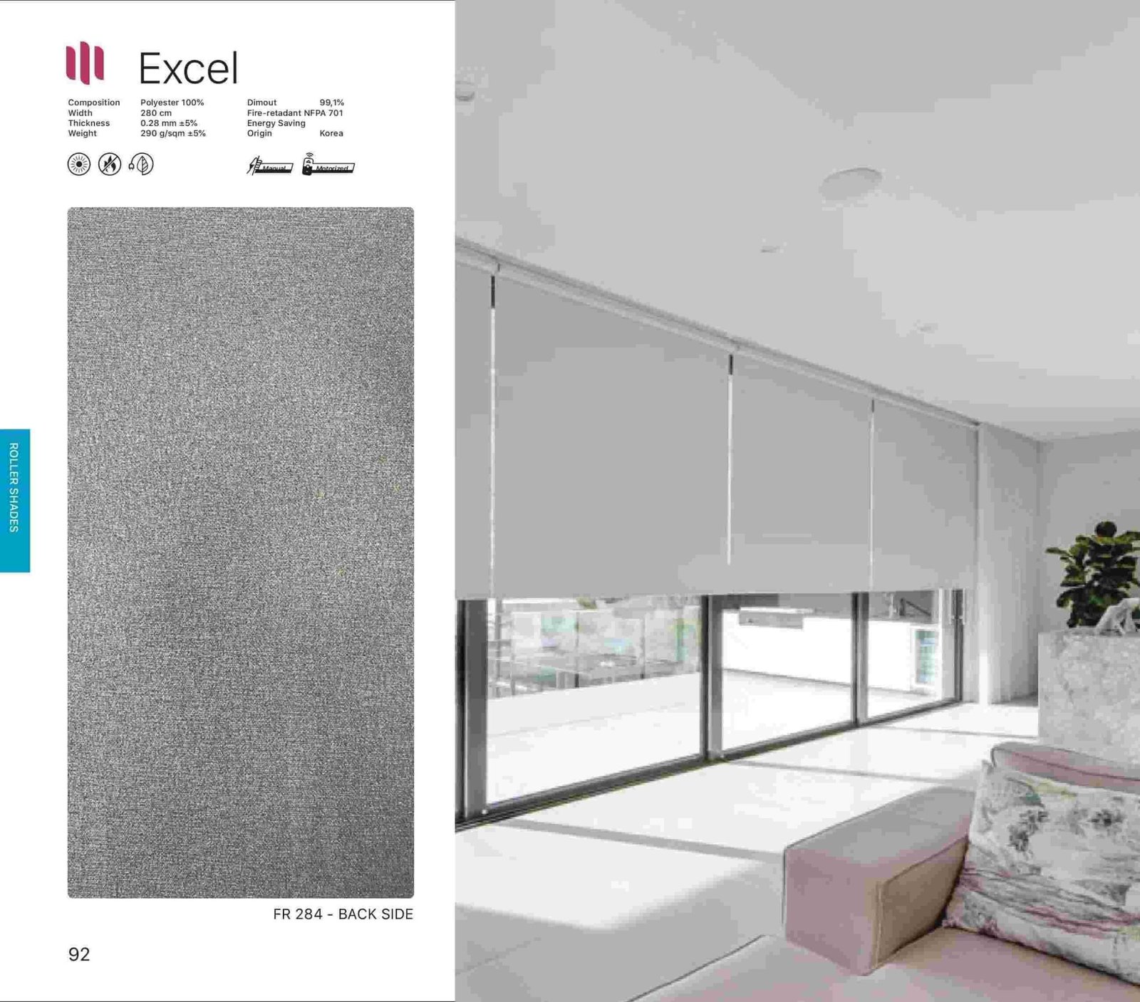 Hình ảnh Rèm Cuốn Modero Excel