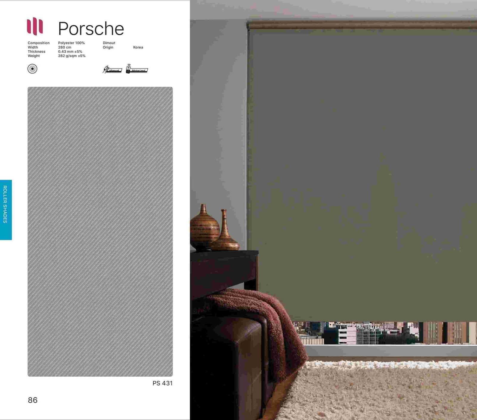 Hình ảnh Rèm Cuốn Modero Porsche