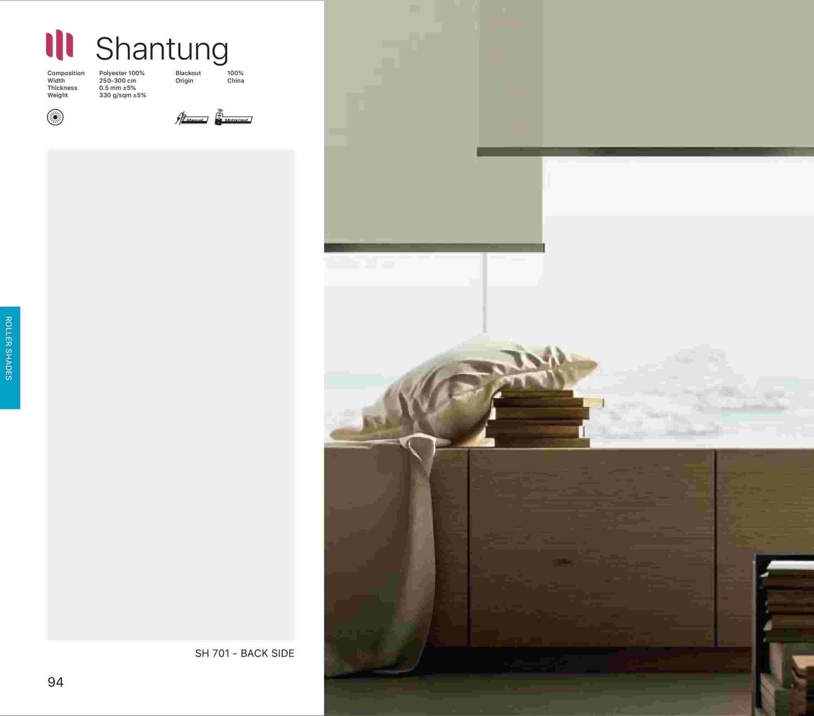 Hình ảnh Rèm Cuốn Modero Shantung
