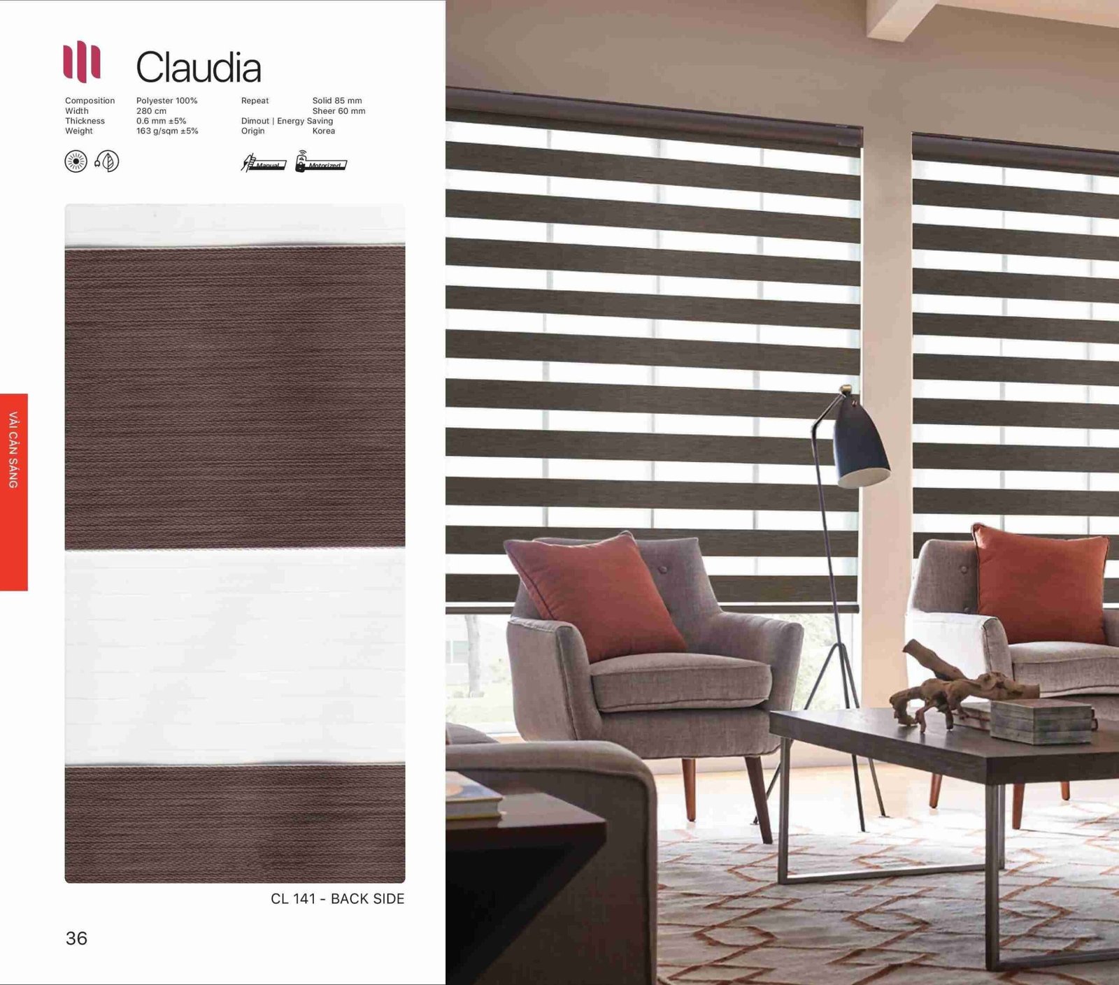 Hình Ảnh Rèm Cầu Vồng Modero Claudia