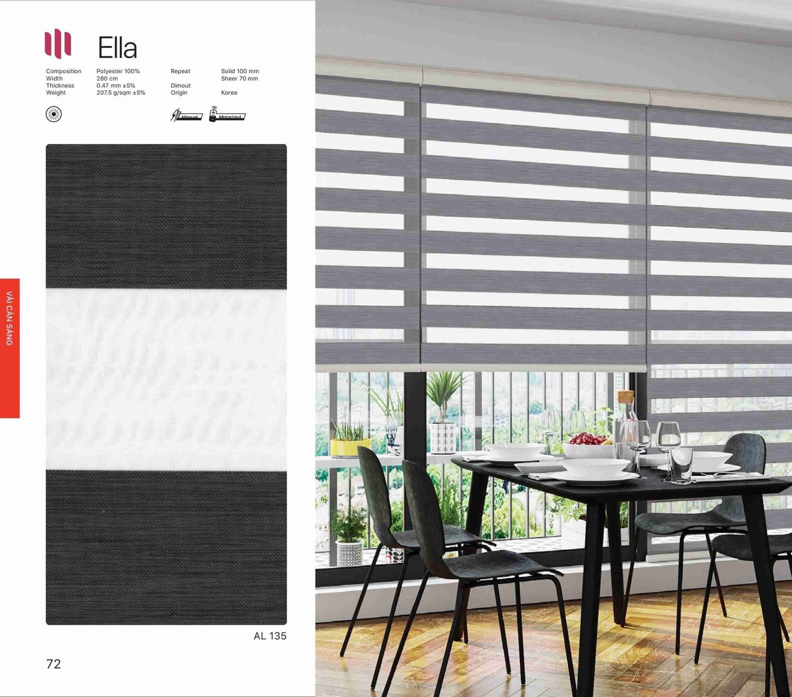 Hình Ảnh Rèm Cầu Vồng Modero Ella