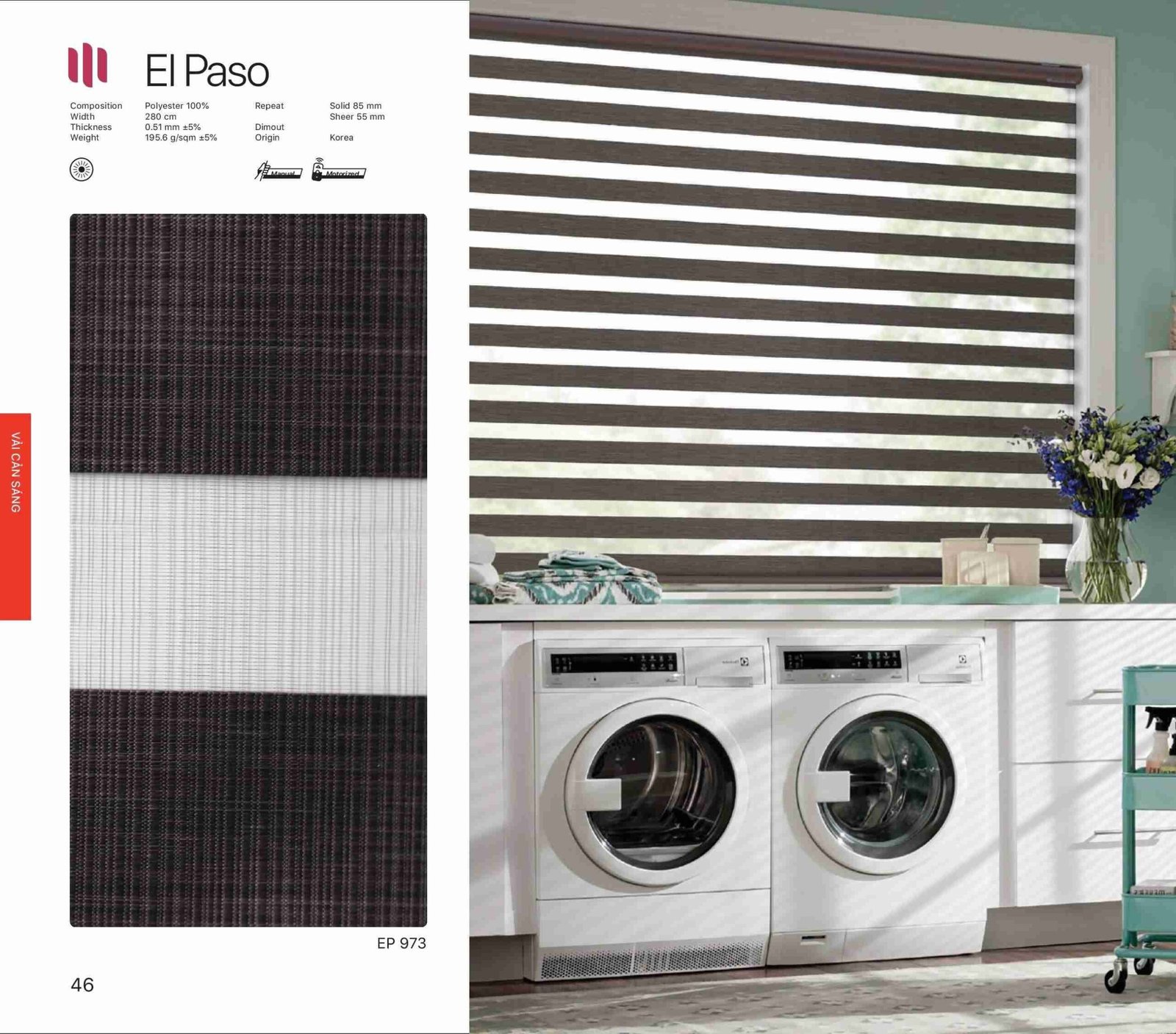 Hình Ảnh Rèm Cầu Vồng Modero Elpaso