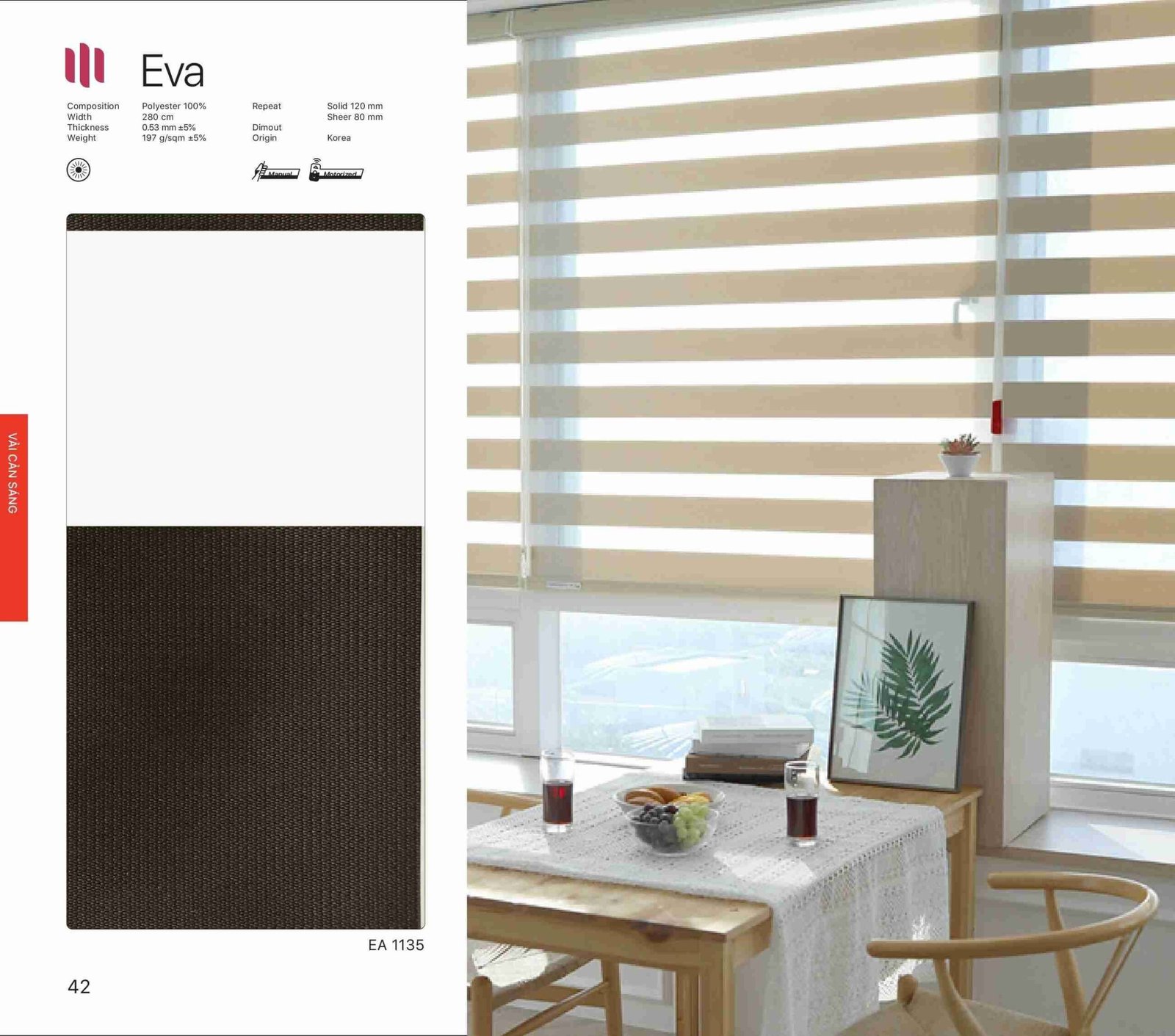 Hình Ảnh Rèm Cầu Vồng Modero Eva