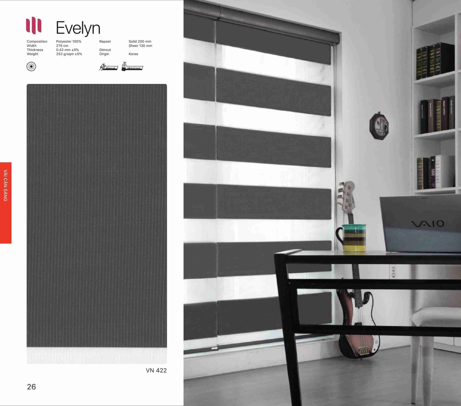 Hình Ảnh Rèm Cầu Vồng Modero Evelyn