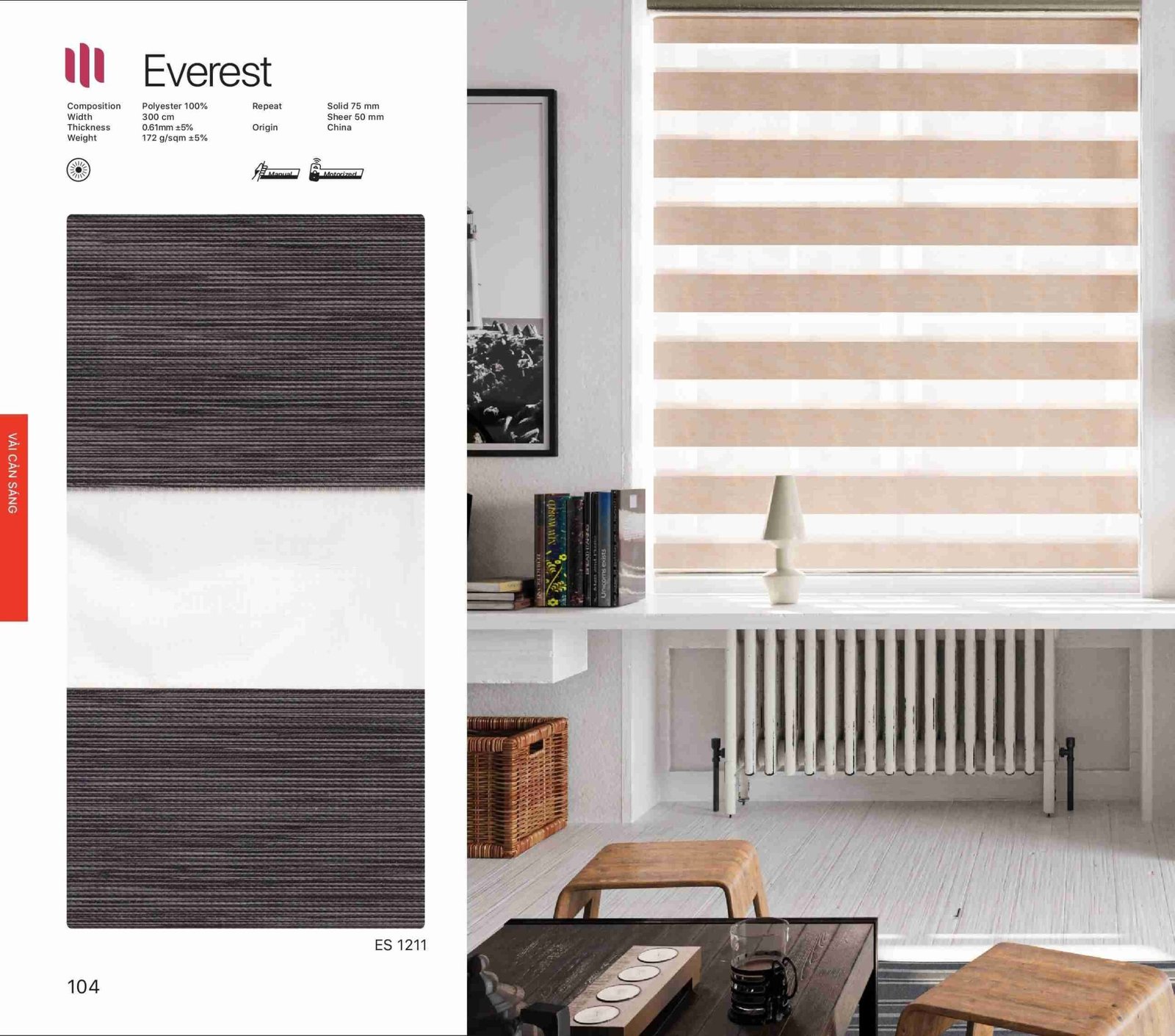 Hình Ảnh Rèm Cầu Vồng Modero Everest