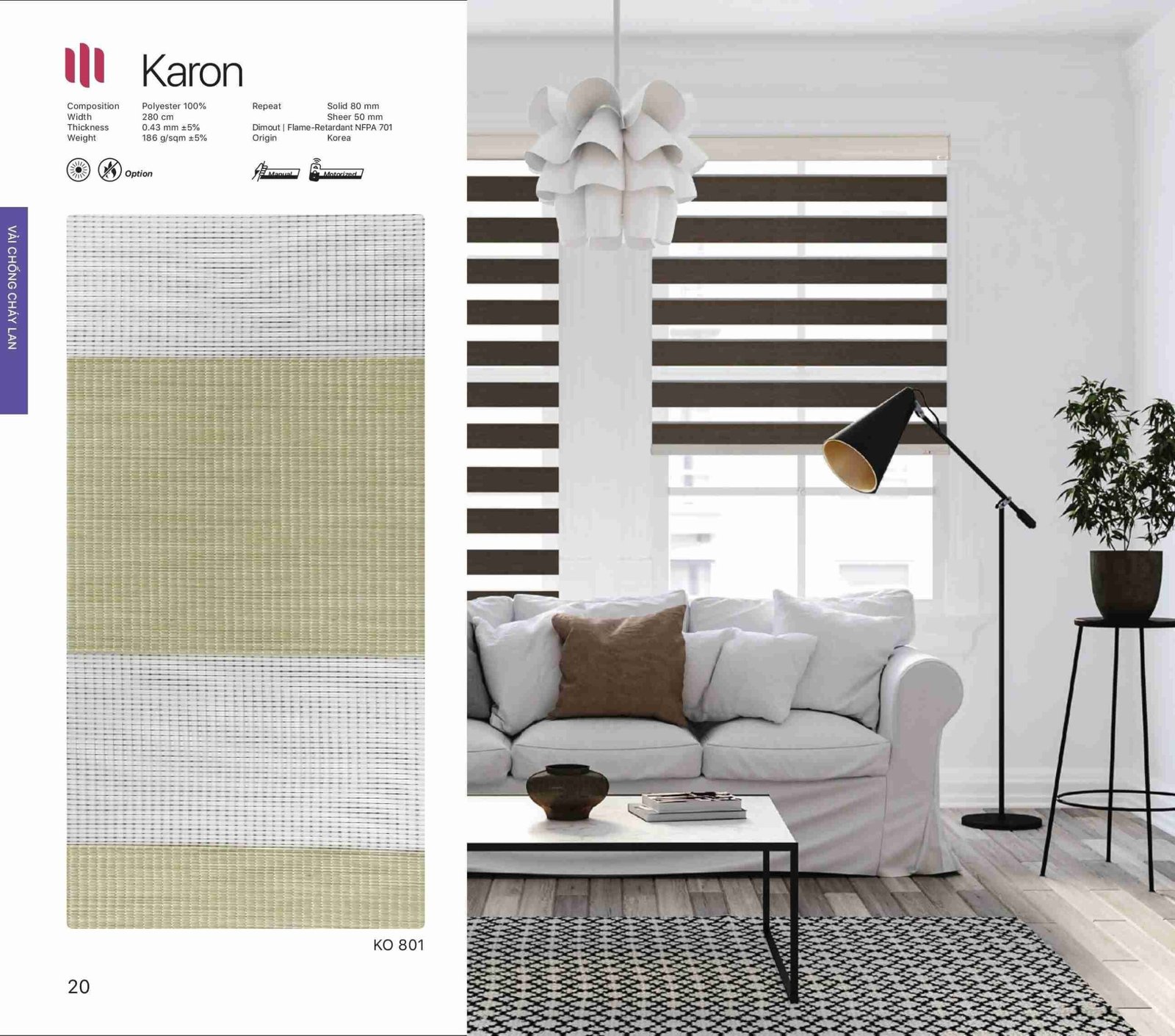 Hình Ảnh Rèm Cầu Vồng Modero Karon