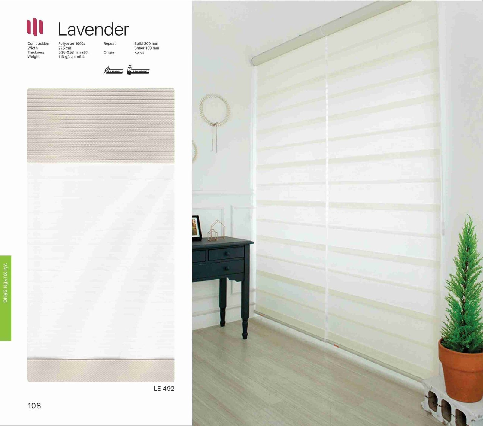 Hình Ảnh Rèm Cầu Vồng Modero Lavender