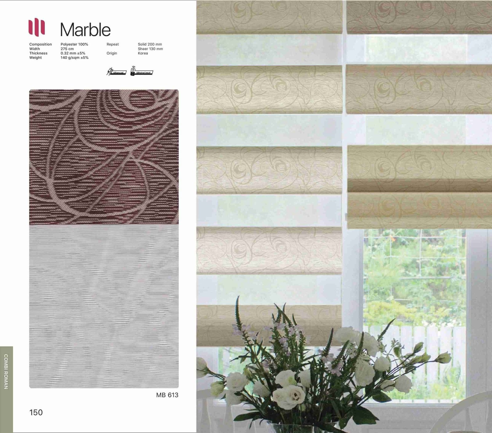 Hình Ảnh Rèm Cầu Vồng Modero Marblee