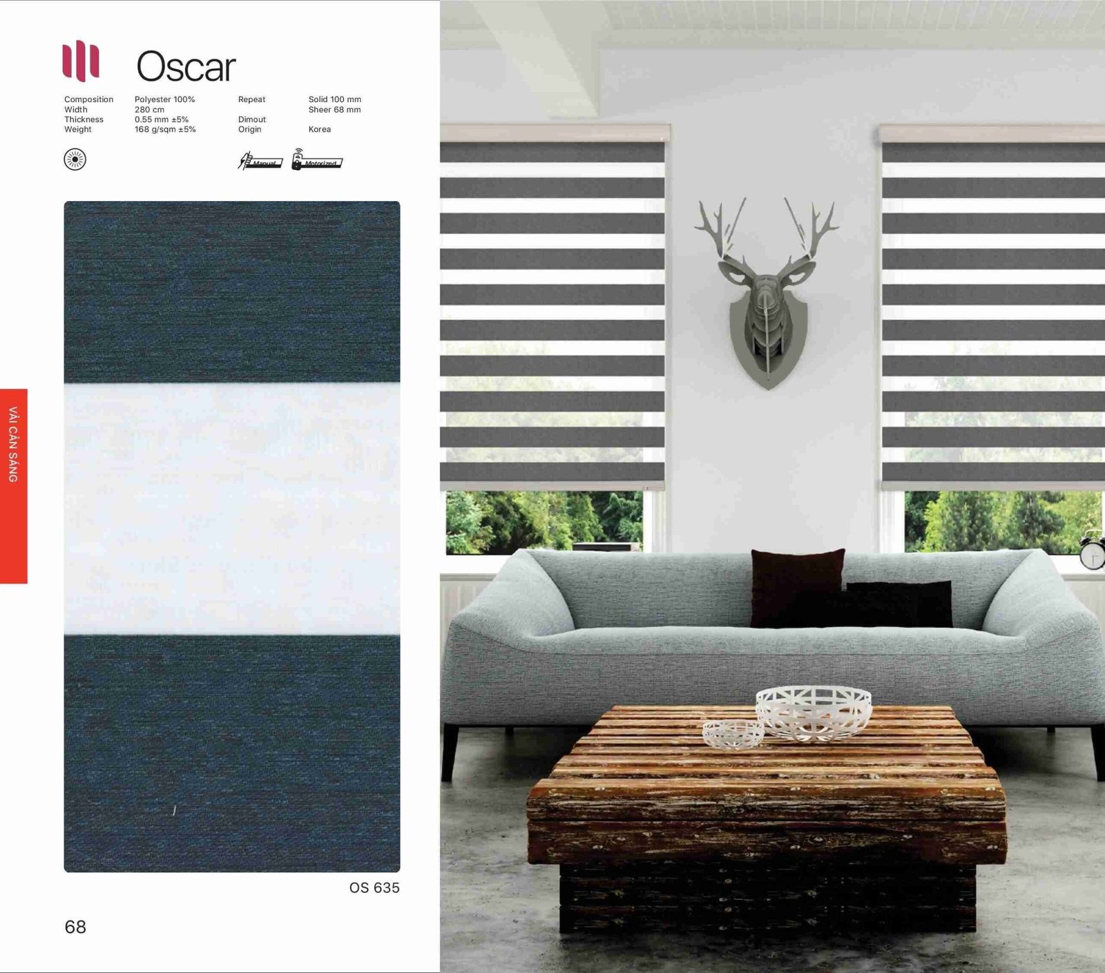 Hình Ảnh Rèm Cầu Vồng Modero Oscar