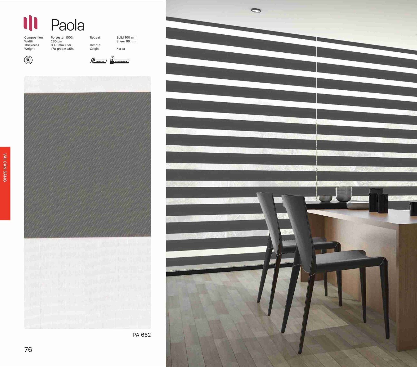 Hình Ảnh Rèm Cầu Vồng Modero Paola